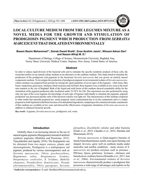 PDF LOCAL CULTURE MEDIUM FROM THE LEGUMES MIXTURE AS A NOVEL MEDIA