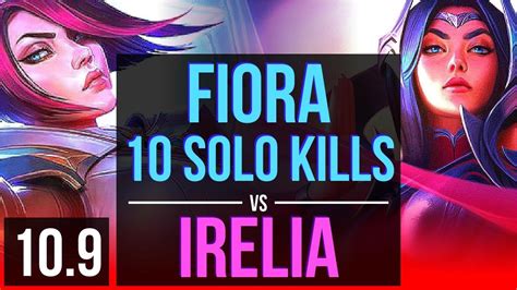 Fiora Vs Irelia Top 3 Early Solo Kills 10 Solo Kills Triple Kill