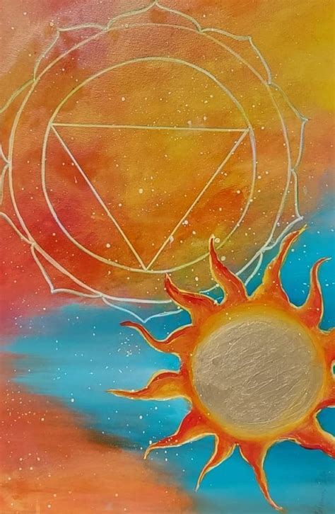 Solarplexus Chakra Manipura 3 Chakra Painting By Tanja