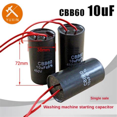 Pcs Uf Washing Machine Capacitor Dehydration Spin Drying Motor Start