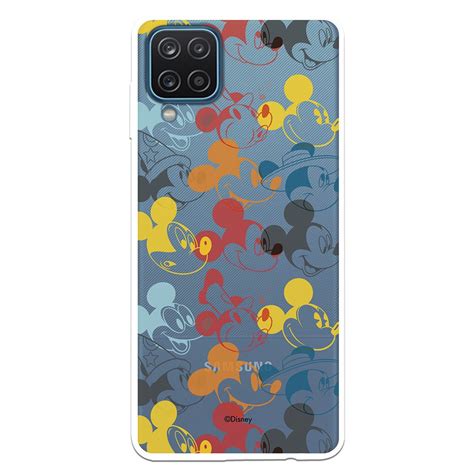 Disney Samsung Galaxy M12 Mickey Pattern Caras Colores Classics Case