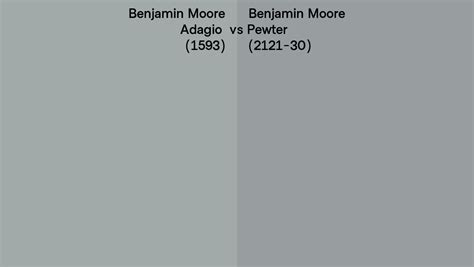 Benjamin Moore Adagio Vs Pewter Side By Side Comparison