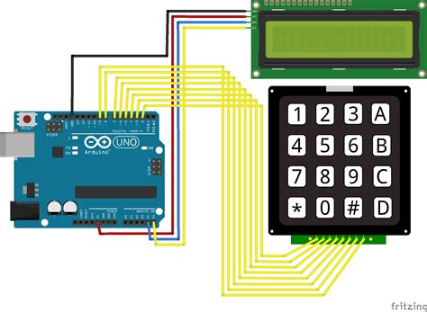 Arduino Keypad And Lcd Code And Wire Diagram