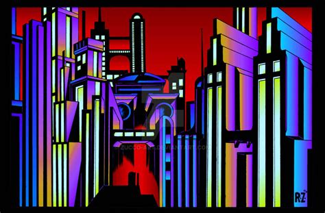 Art Deco City By Zucco Art On Deviantart