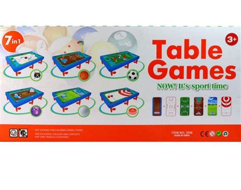 7 in 1 Table games. - Ink Daja