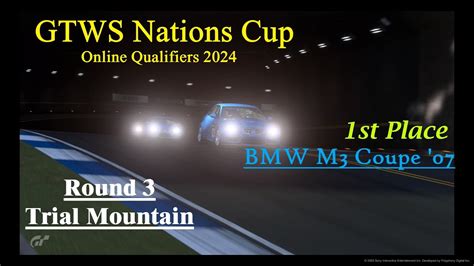 Gran Turismo 7 GTWS Nations Cup 2024 Round 3 Trial Mountain BMW M3