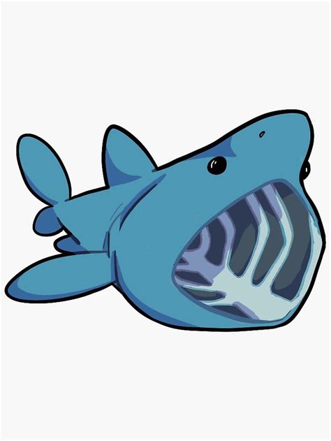 "basking shark" Sticker by coolshark | Redbubble | Shark art, Shark ...