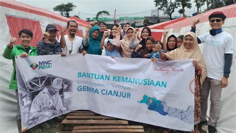 Terima Bantuan MNC Peduli Korban Gempa Cianjur Alhamdulillah Ini