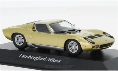 Modellino In Miniatura Lamborghini Miura Maxichamps Gold