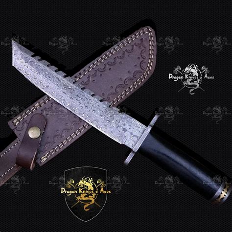 Handmade damascus blade tanto knife fixed blade hunting knife etsy ...