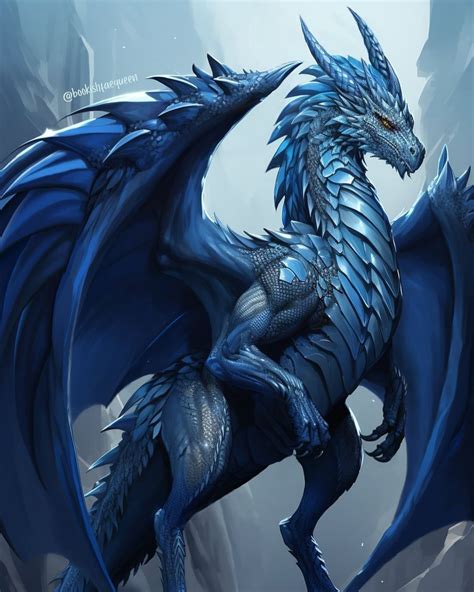 𝓢𝓰𝓪𝓮𝔂𝓵 𝓕𝓸𝓾𝓻𝓽𝓱 𝓦𝓲𝓷𝓰 Blue dragon Dragon artwork Dragon