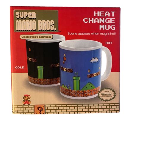 Super Mario Brothers Heat Color Changing Ceramic Coffee Mug New Ebay