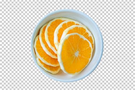 Premium Psd Sliced Orange Fruit Isolated Transparent Background Png