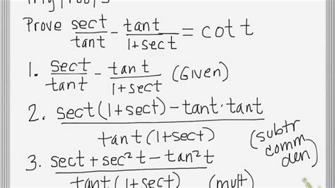 Trig Proofs Youtube