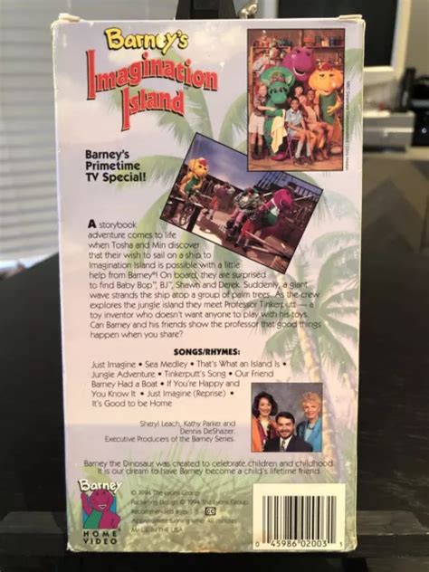 Barney Barneys Imagination Island Vhs Like New Very Rare Ebay The