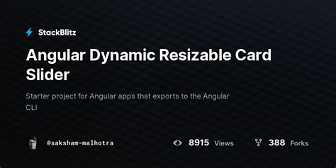 Angular Dynamic Resizable Card Slider Stackblitz