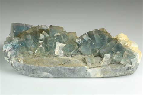 5 7 Blue Cubic Fluorite Crystal Cluster China 186037 For Sale