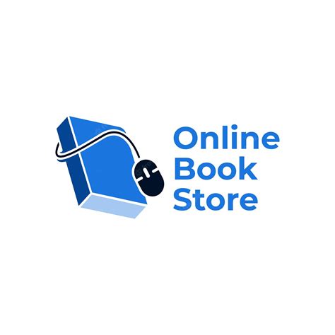 Premium Vector Online Book Store Logo Design Concept