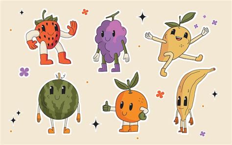 Premium Vector | Fruit Character