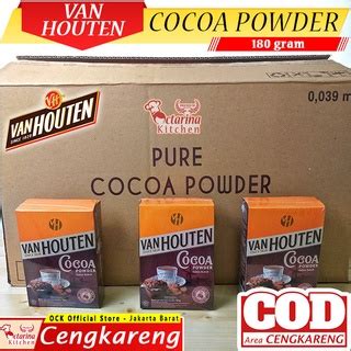 Jual VAN HOUTEN Cocoa Powder 180gr Coklat Bubuk Van Hoten 180 Gr