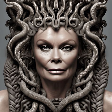 Gráfico De Medusa De La Reina Gorgona En Un Trono · Creative Fabrica