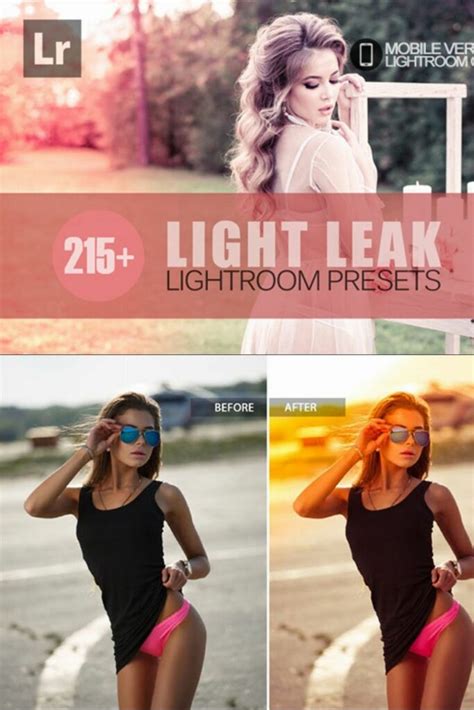 Light Leak Lightroom Mobile Presets MasterBundles