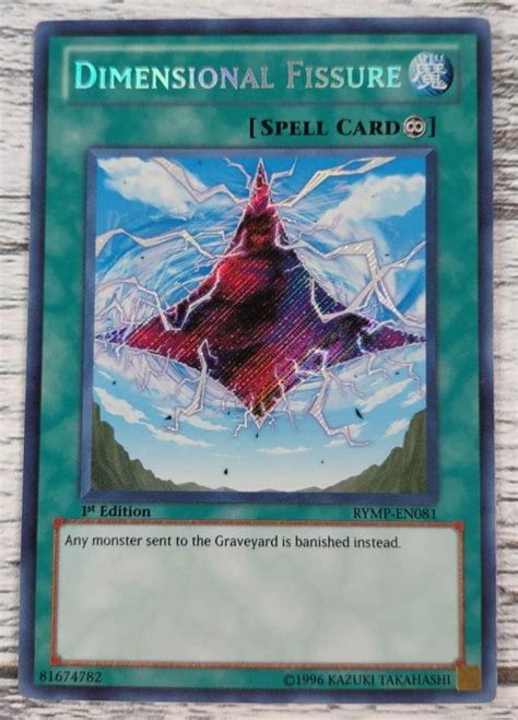 RYMP EN081 DIMENSIONAL FISSURE Secret Rare 1st Edition YuGiOh Card