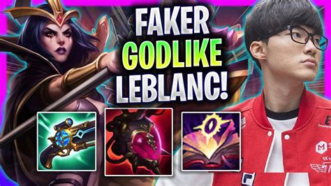 Faker Godlike Leblanc Game Vs Yi Mid T1 Faker Plays Leblanc Mid Vs