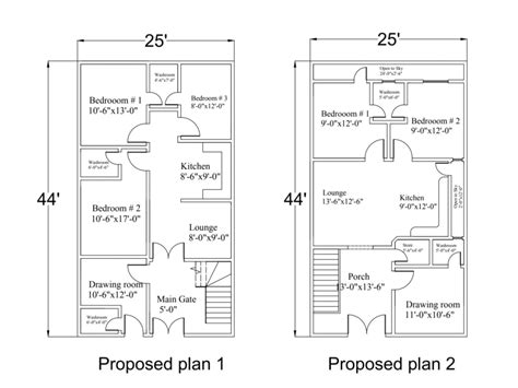 2D floor plans in AutoCAD | Upwork