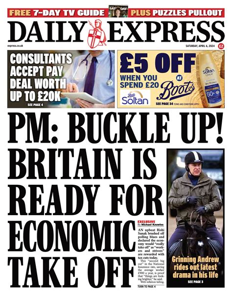 Daily Express Front Page 6th Of April 2024 Tomorrow S Papers Today