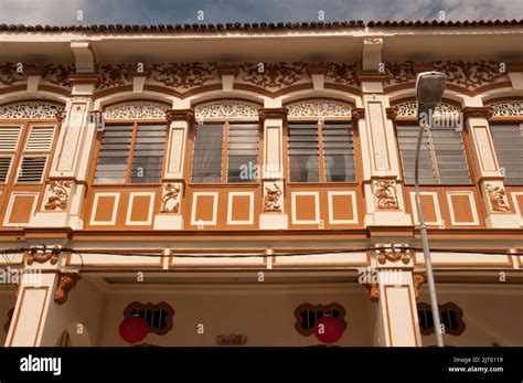 Renovated Colonial Buildings Chinese Shop Houses Georgetown Penang