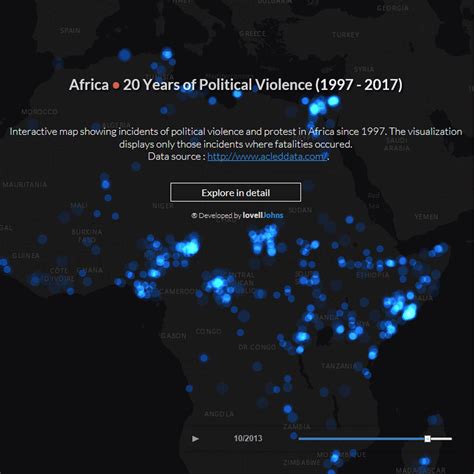 acled data visualisation interactive map case study