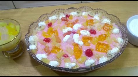 Trifle Home Made Custard Fruit Trifle Recipe Easy Trifal Recipe By Zaiqakitchen Youtube