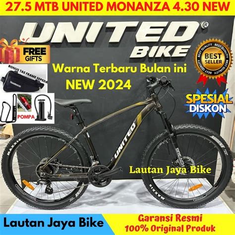 Jual SEPEDA GUNUNG 27 5 MTB UNITED MONANZA 4 30 NEW Shopee Indonesia