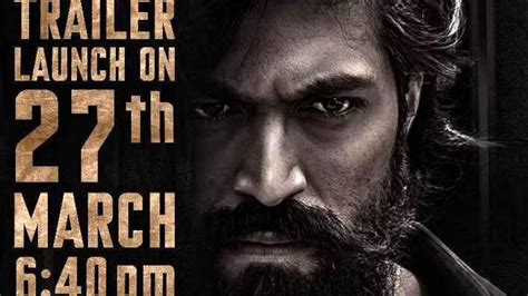 Yash Starrer Kgf Chapter 2 S Theatrical Trailer Release Date Announced Glamsham