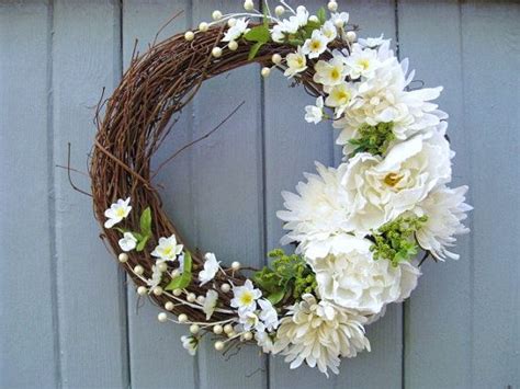 Wedding Wreath Wedding Decoration Wedding Door Decor White Wedding