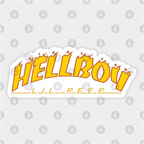 Lil Peep Hellboy Lil Peep Sticker Teepublic