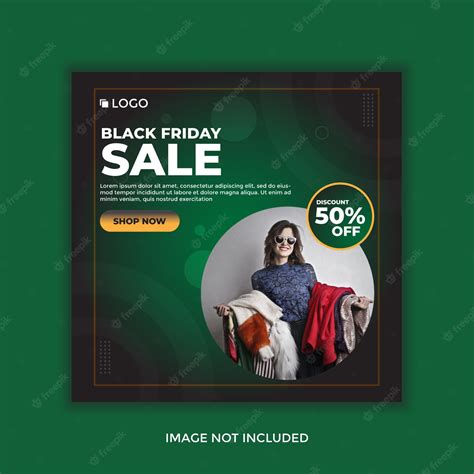 Premium Vector Black Friday Sale Banner Social Media Post Design Template