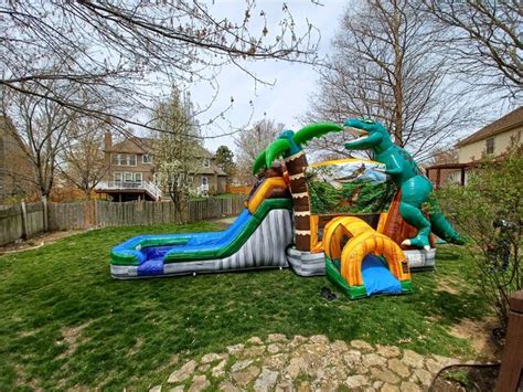 Jurassic Dual Lane Dry Combo KCpartyrentals Kansas City MO