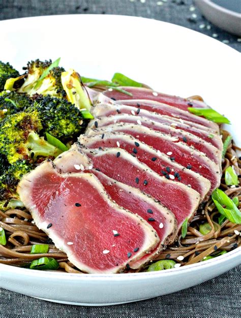 Dining With The Doc Seared Tuna With Soba Noodles And Sesame Roasted