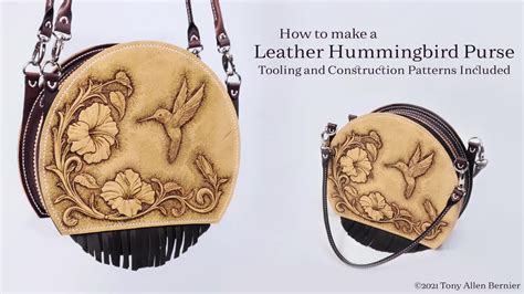 How To Make A Leather Purse Leather Pattern And Tooling Pattern