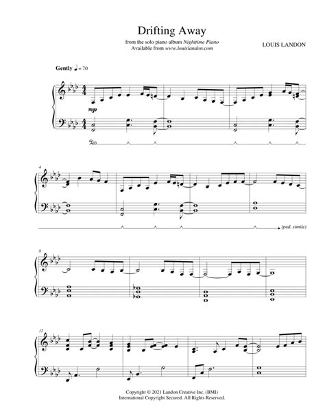 Drifting Away Piano Method Digital Sheet Music Sheet Music Plus