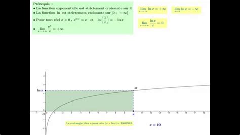 Cours De Terminale S Limites De La Fonction Logarithme Népérien Youtube