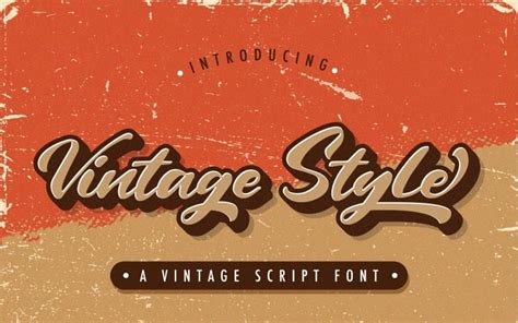 Download Vintage Style Bold Cursive Font Шрифт на тему графика