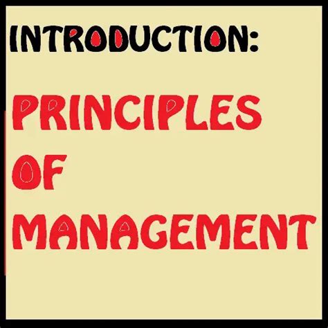 Principles Of Management Unit 1 Introduction To Pom Study Materials