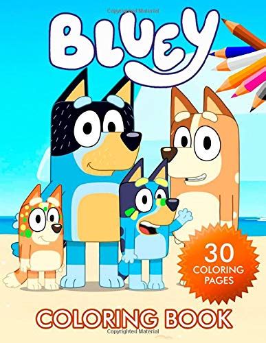 bluey coloring book  kids ages    coloring pages exclusive