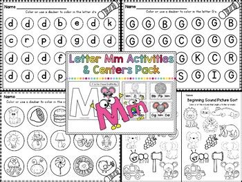 Letter Mm Activities Pack by Stephani Ann | Teachers Pay Teachers