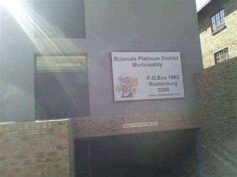 bojanala platinum district municipality   city rustenburg