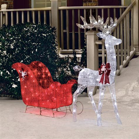 Outdoor Décor 52 Holiday Time Light up Twinkling LED Reindeer and