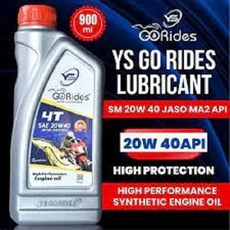 Ys Go Rides W Fully Synthetic Bike Engine Oil Bottle Of Litre At